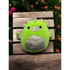 7.5” Squishmallows Eyk The Green Gold Dragon Spring 2022 NWT Plush Gift